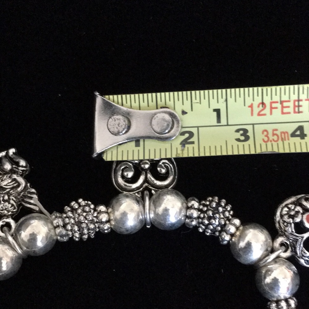 Hearts and Angels Silver Tone and Red Charm Bracelet - Picture 10 of 12
